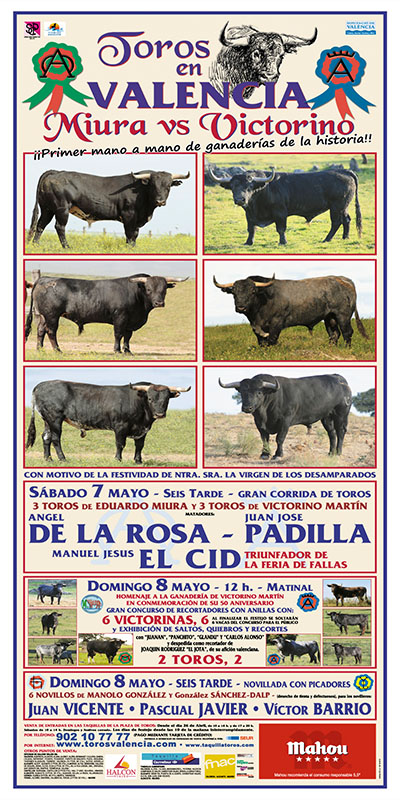 cartel toros valencia mayo 2011