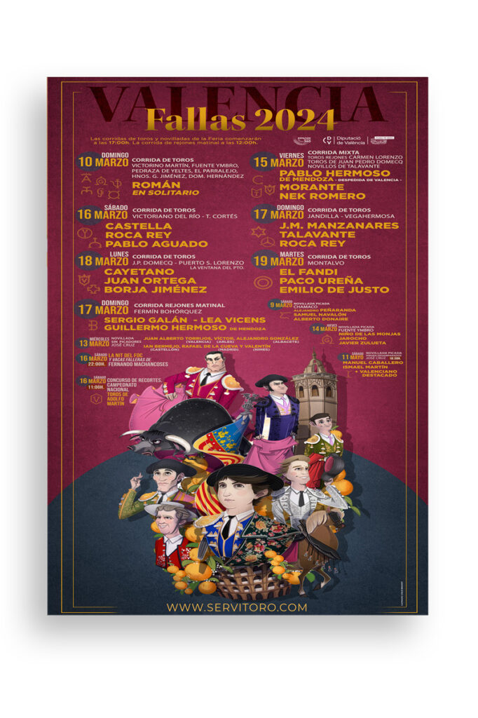 cartel toros Fallas 2024
